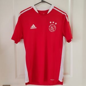 Ajax Amsterdam 2021-2022 Adidas Aeroready Training Jersey Red
